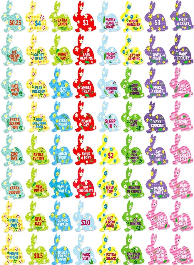 WorldBazaar Easter Tokens for Kids 60PCS Easter Egg Fillers Basket Stuffers Coins Family Night Reward Tokens Family Easter Egg Hunt Activities - Image 2